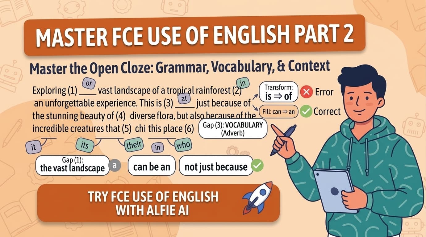 FCE Use of English Part 2 Exercises & Answers